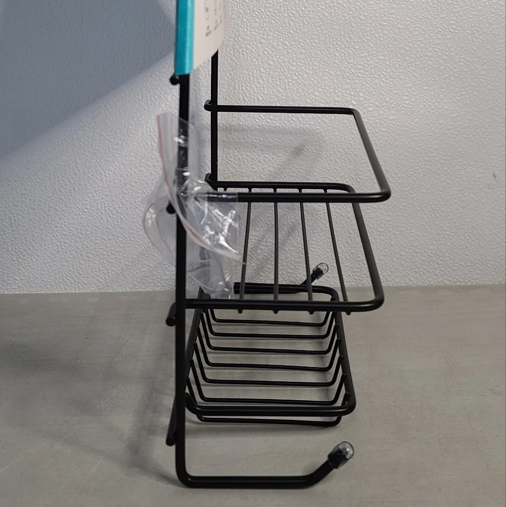 Dream Bath Black Metal Wire Shower Caddy